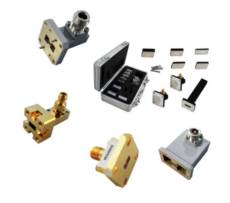 Χαμηλή απώλεια εισαγωγής υψηλή ανοχή ισχύος ευρεία συχνότητα κάλυψη συστατικά κυματοδηγού για συστήματα μικροκυμάτων RF